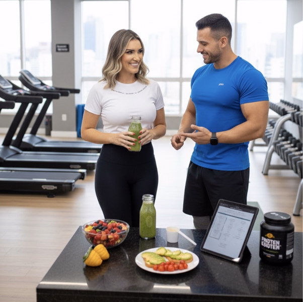 Nutricionista com personal trainer